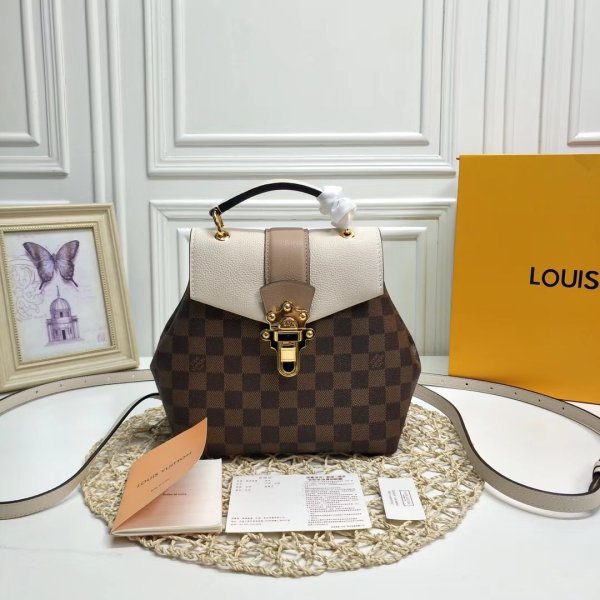 Louis Vuitton Clapton Backpack N42259 Damier Ebene Bag